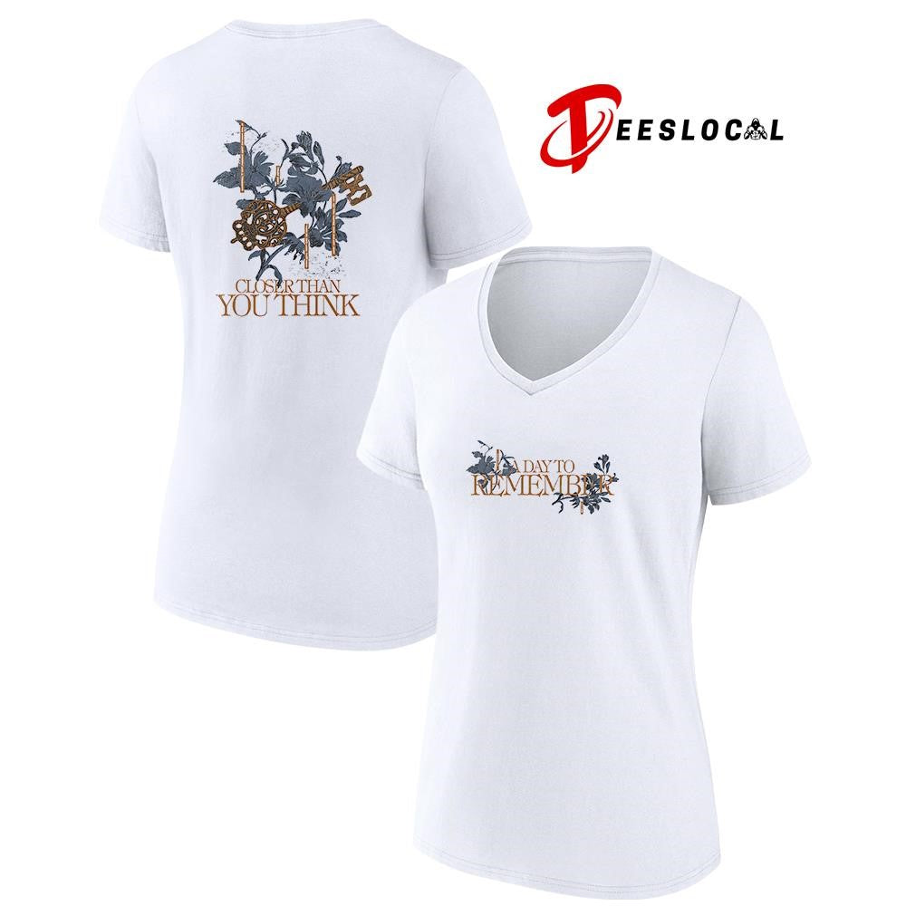 A Day To Remember closer than you think floral shirt