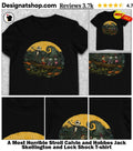 A Most Horrible Stroll Calvin and Hobbes Jack Skellington and Lock Shock shirt