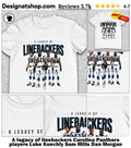 A legacy of linebackers Carolina Panthers players Luke Kuechly Sam Mills Dan Morgan Thomas Davis shirt