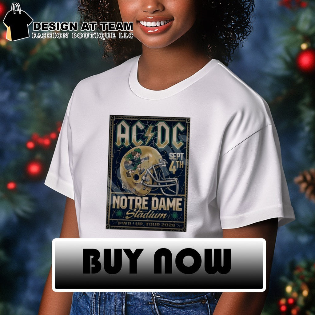 ACDC Band Notre Dame Stadium PWR up Tour 2026 shirt