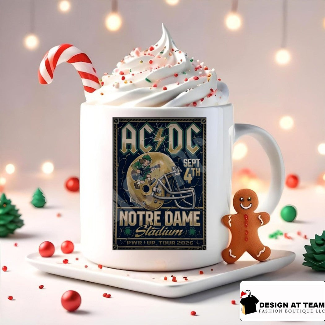 ACDC Band Notre Dame Stadium PWR up Tour 2026 shirt