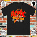 ACDC Thunderstruck Leopard Lightning Retro Rock Band shirt