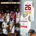 AS Monaco Basket 2026 French League Champions Basketball Jersey