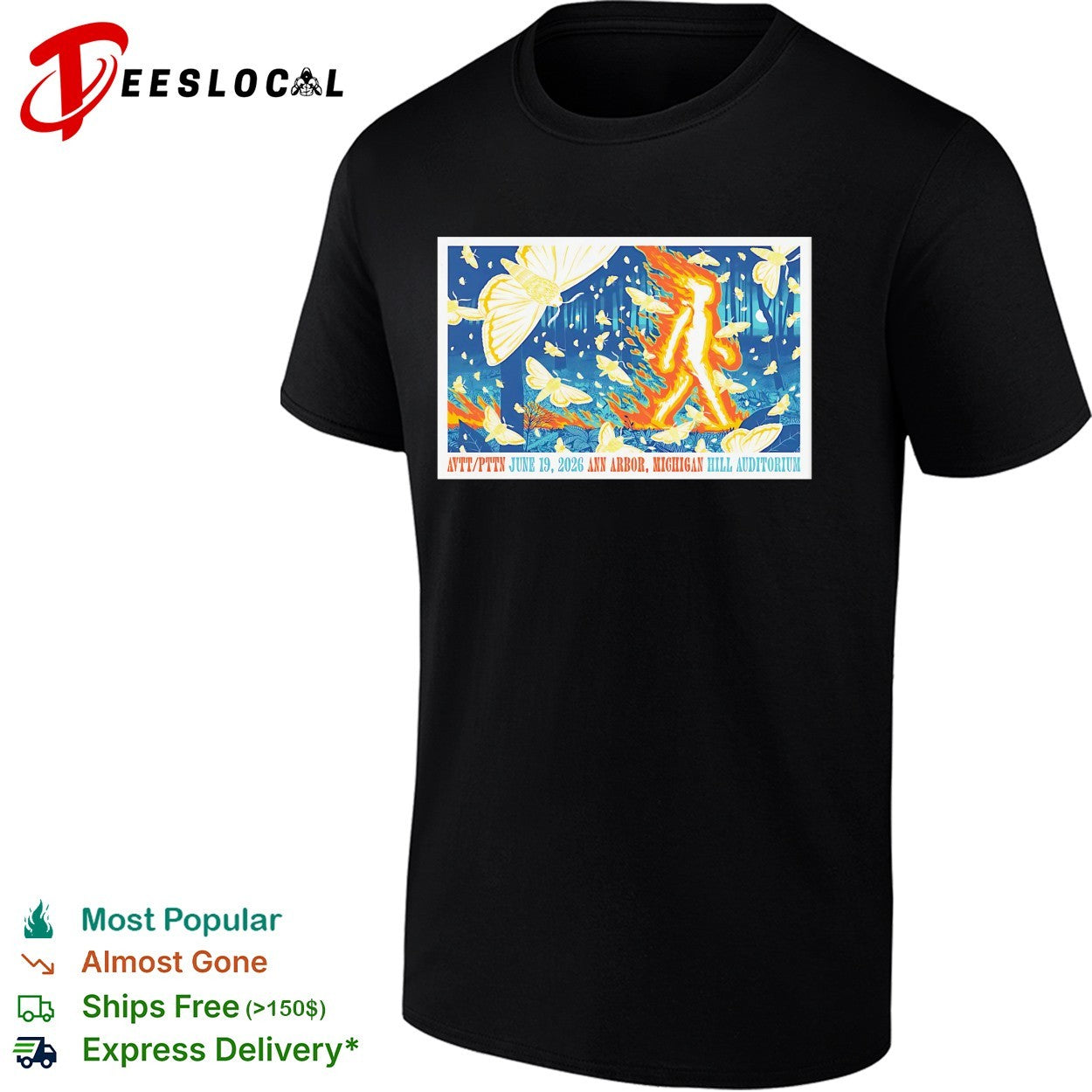 AVTT PTTN Ann Arbor Michigan Hill Auditorium shirt