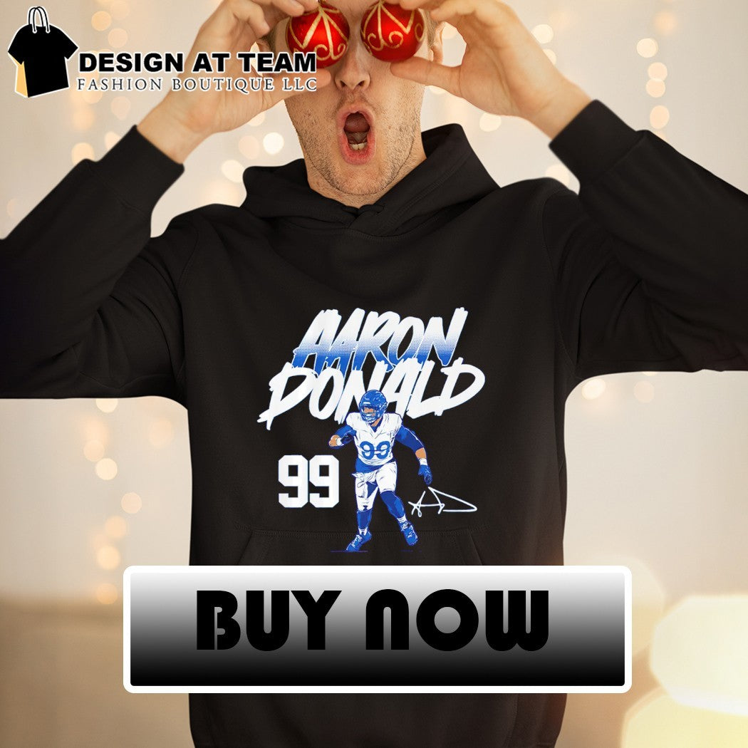 Aaron Donald Name Number Pose Los Angeles football shirt