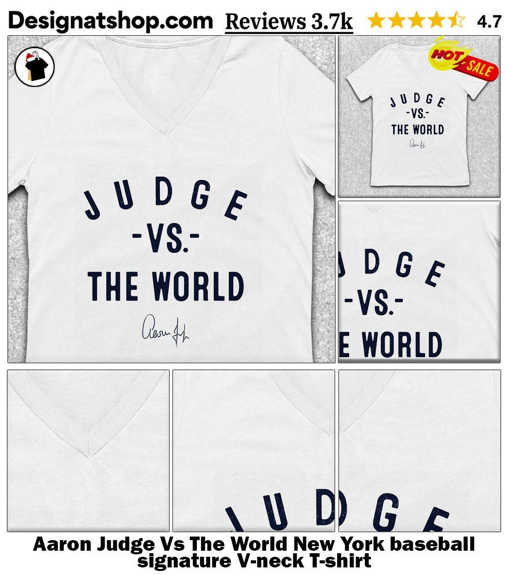 Aaron Judge Vs The World New York baseball signature shirt