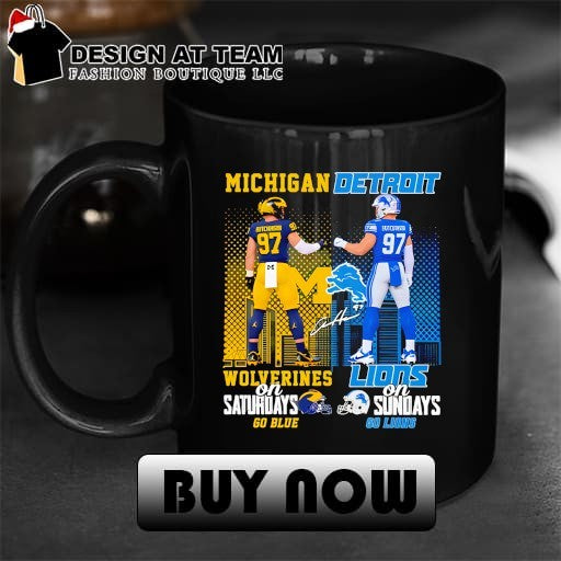 Aidan Hutchinson Michigan Wolverines On Saturdays Detroit Lions On Sundays Shirt