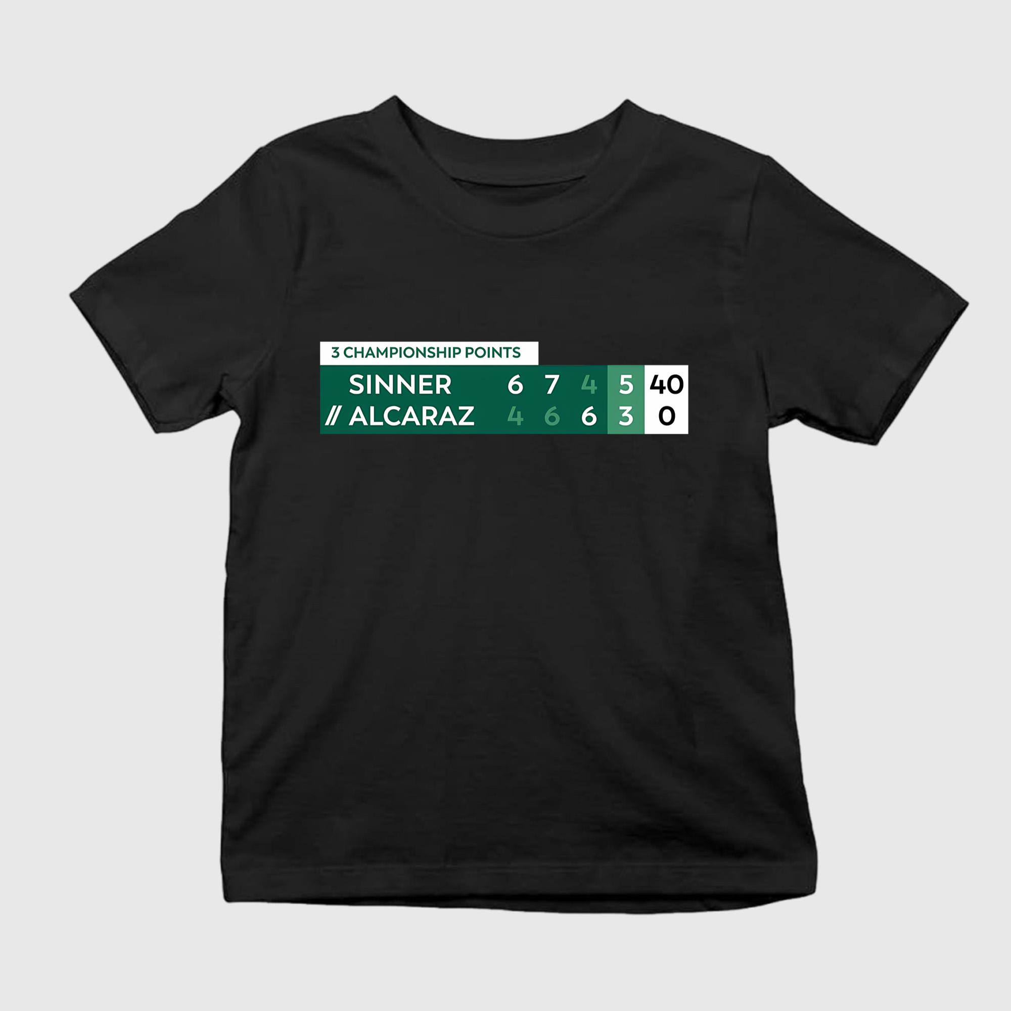 Alcaraz Vs Sinner Championship Points Shirt