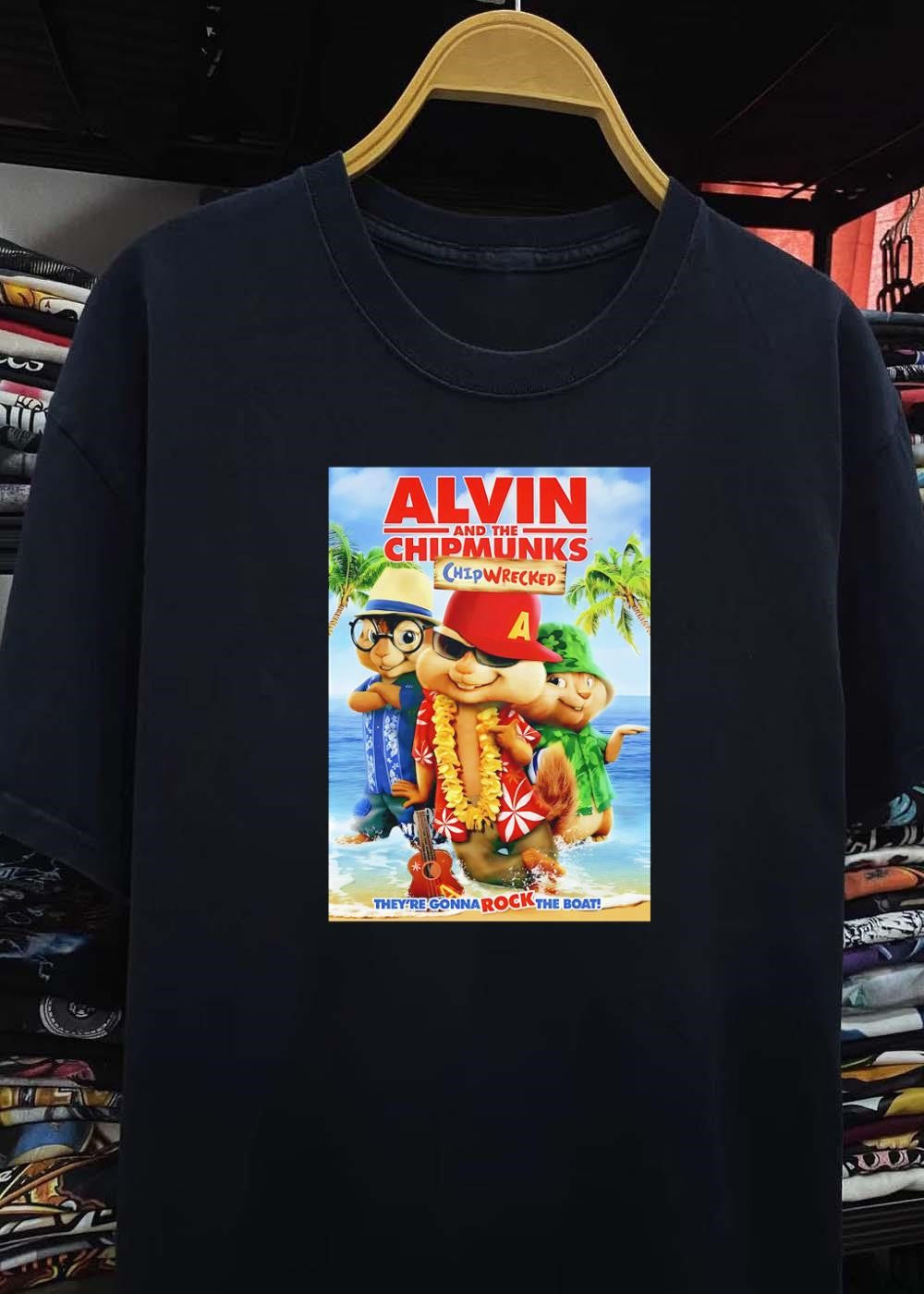 Alvin and the Chipmunks Chipwrecked They Are Gonna Rock the Boat T-Shirt