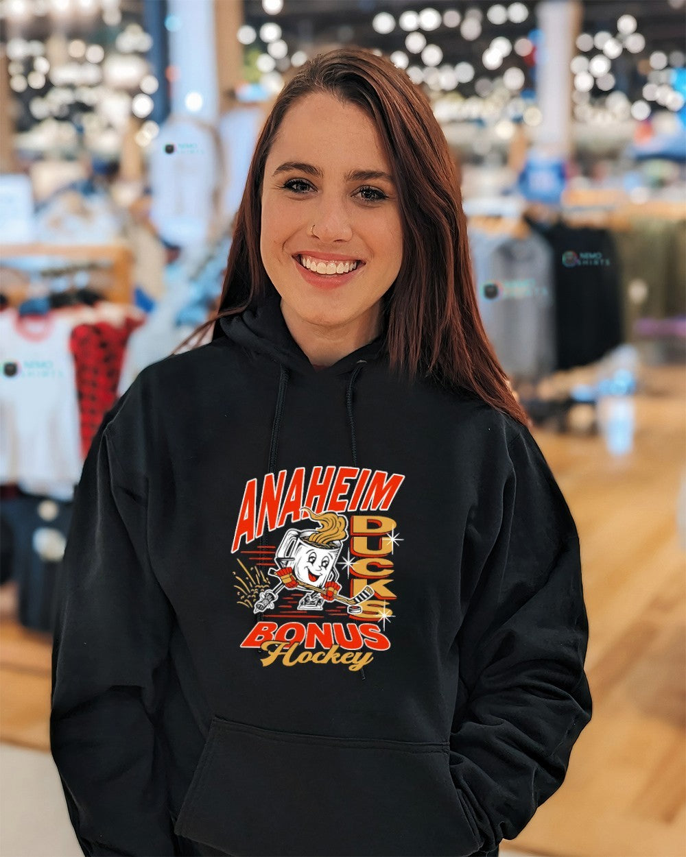 Anaheim Ducks bonus hockey coffee mug cartoon shirt