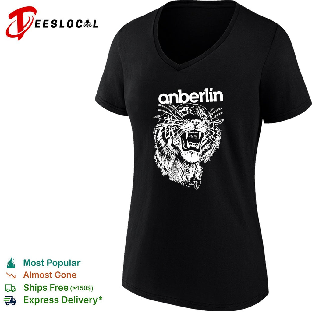 Anberlin band tiger head logo shirt