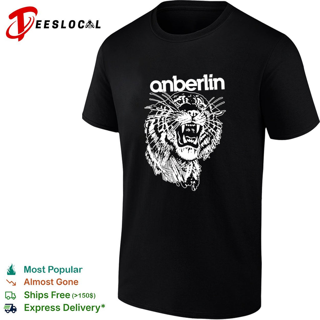 Anberlin band tiger head logo shirt