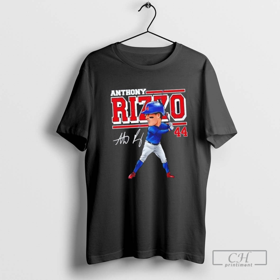 Anthony Rizzo Chicago Cubs Baseball Cartoon Signature