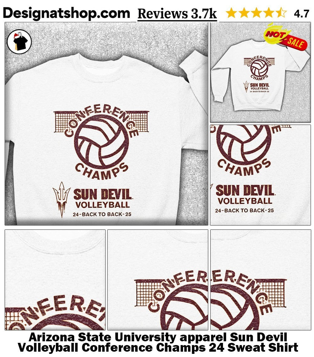 Arizona State University apparel Sun Devil Volleyball Conference Champs 24 shirt