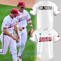 Arkansas Razorbacks New Omahogs Baseball White Jersey