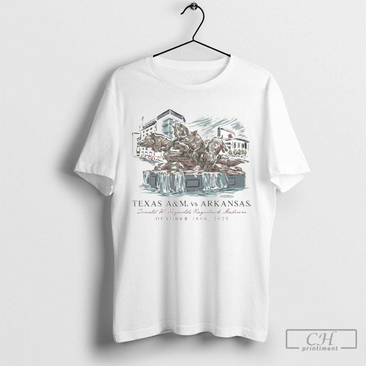 Arkansas Vs Texas Am Game Day 2025 October 18th T Shirt Tee