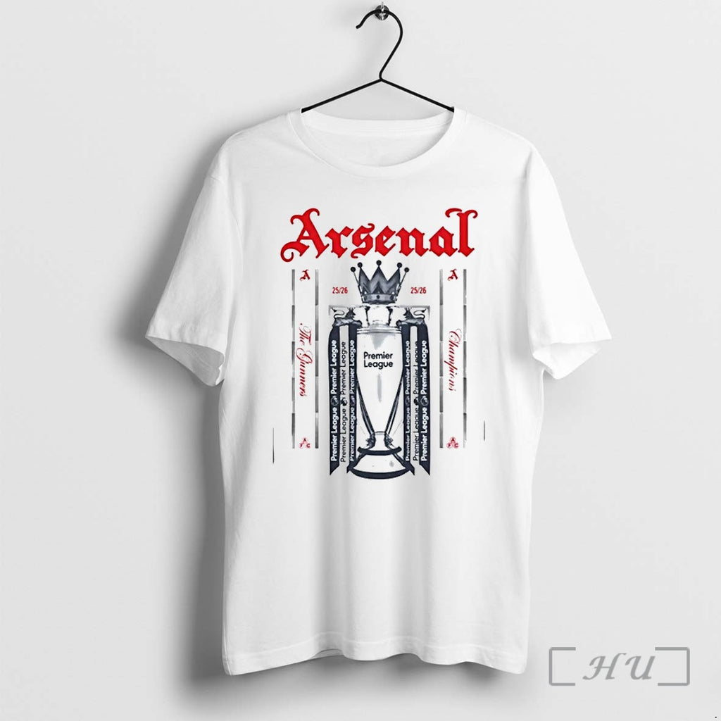 Arsenal Fc Premier League Champions Trophy Tshirts Sweater Hoodie Jpg