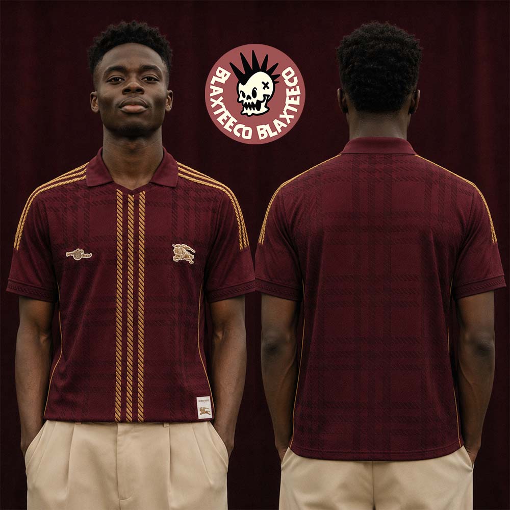 Arsenal X Burberry X Adidas British Heritage Concept Design By Aki Polo Shirt