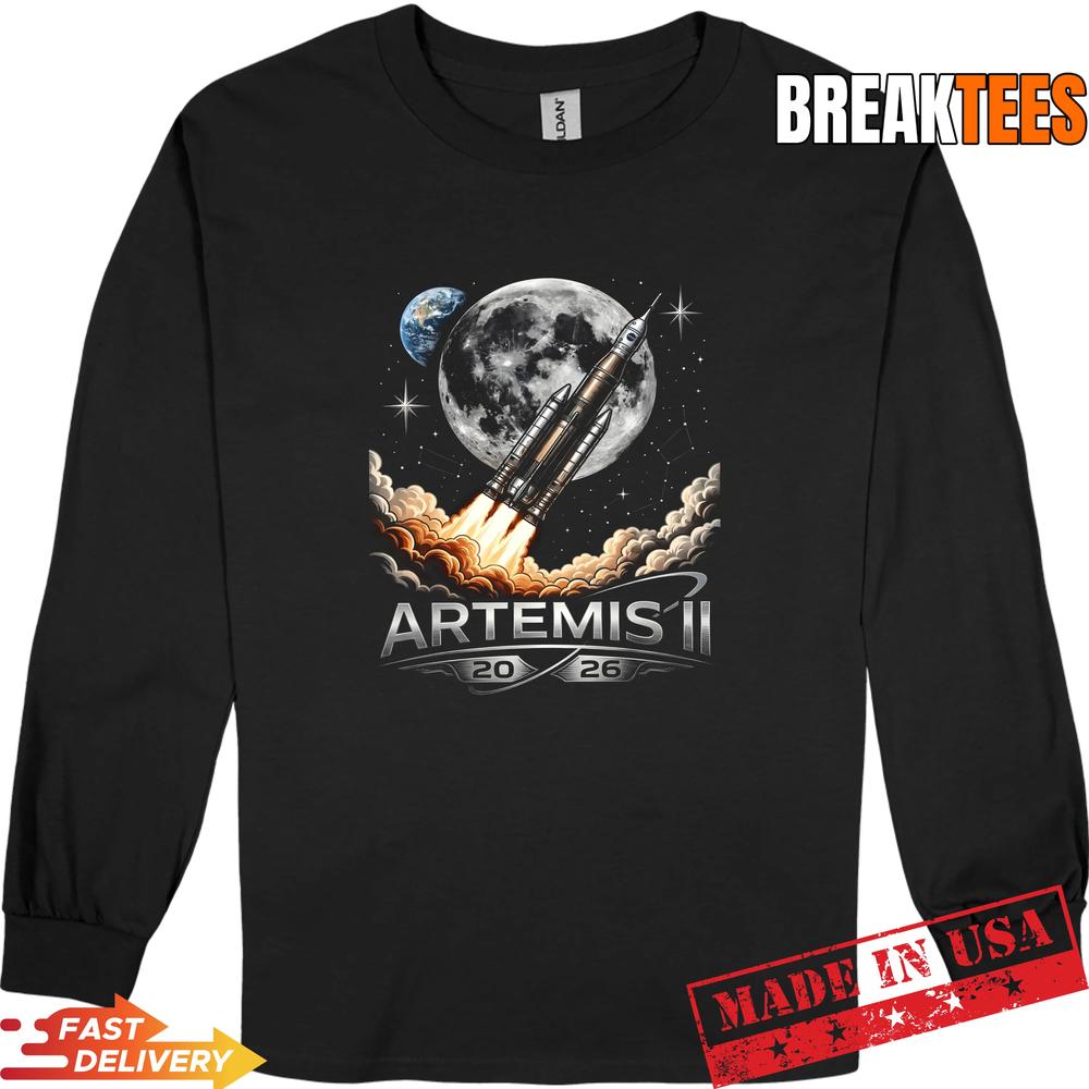 Artemis II Launch to The Moon Space Mission 2026 Shirt