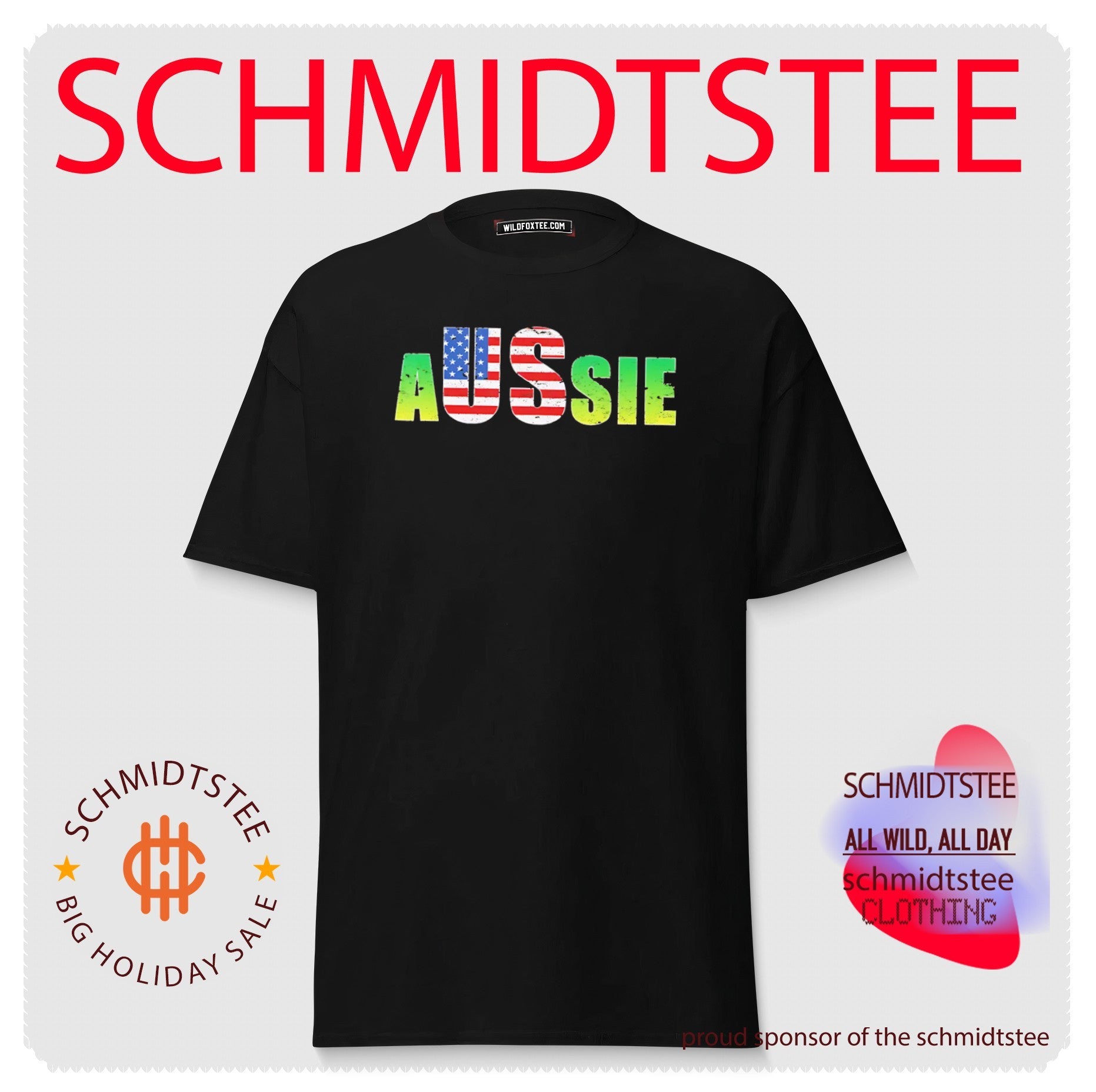 Aussie Australia United States Flag USA shirt