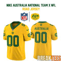 Australia National Team x NFL Road Custom Football Jersey