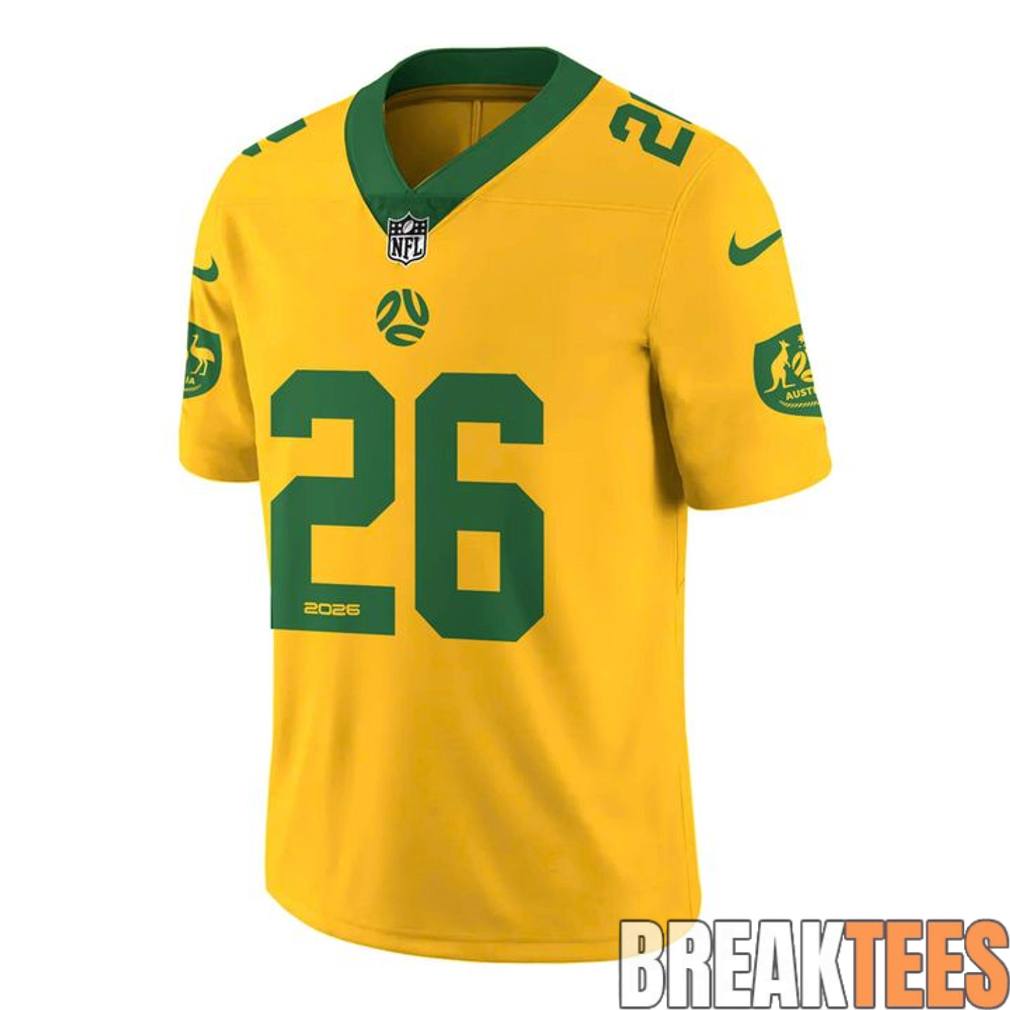 Australia National Team x NFL Road Custom Football Jersey