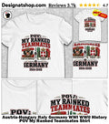 Austria-Hungary Italy Germany WWI WWII History POV My Ranked Teammates Shirt