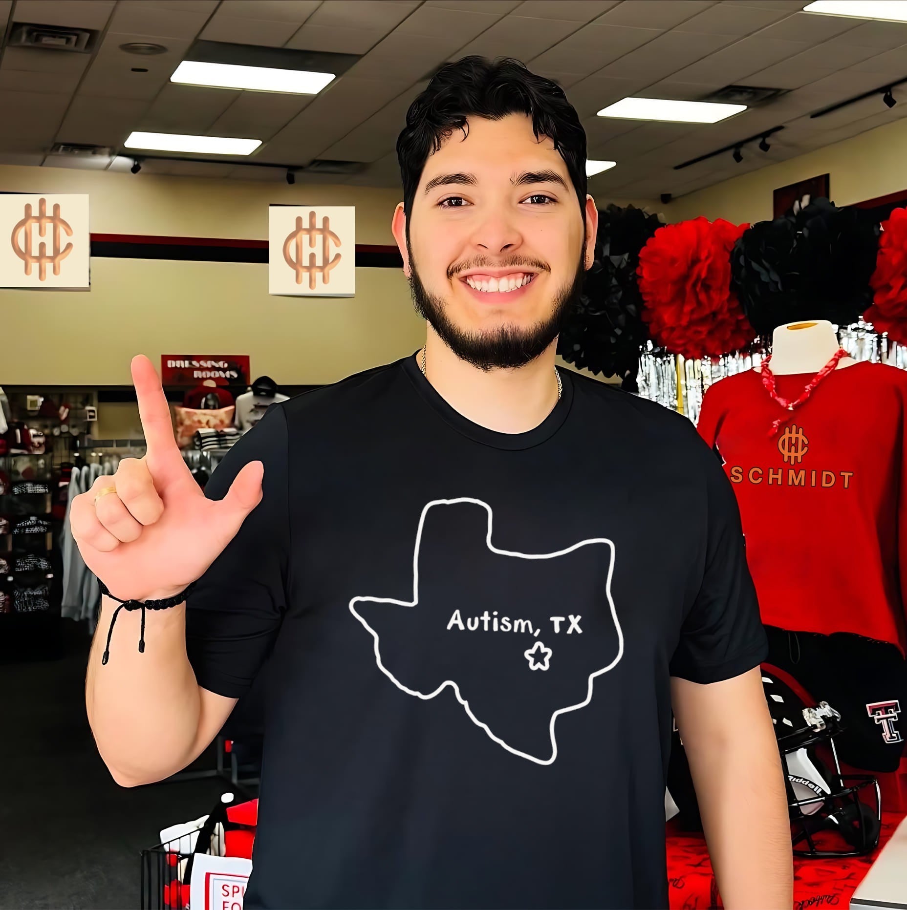 Autism Texas State Map Neurodiversity shirt