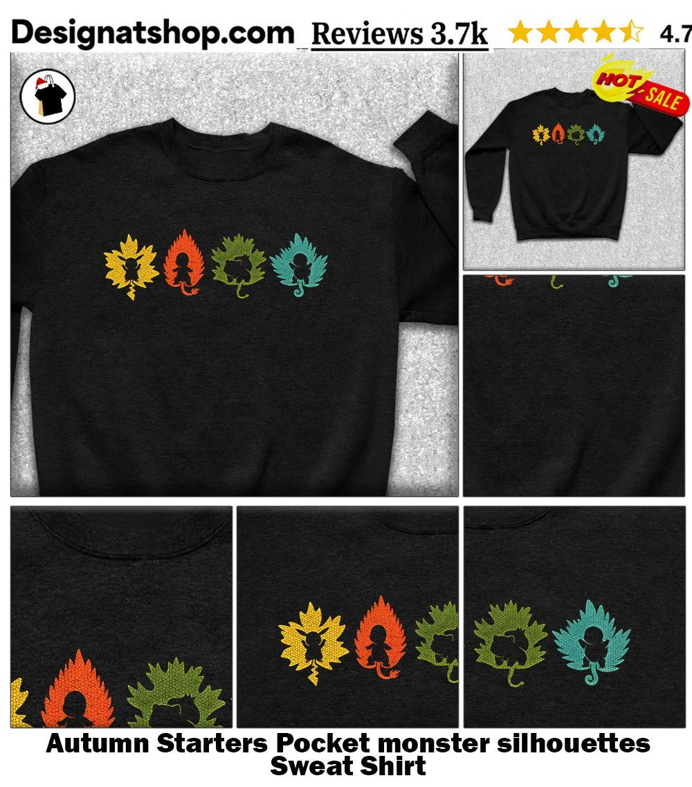 Autumn Starters Pocket monster silhouettes shirt