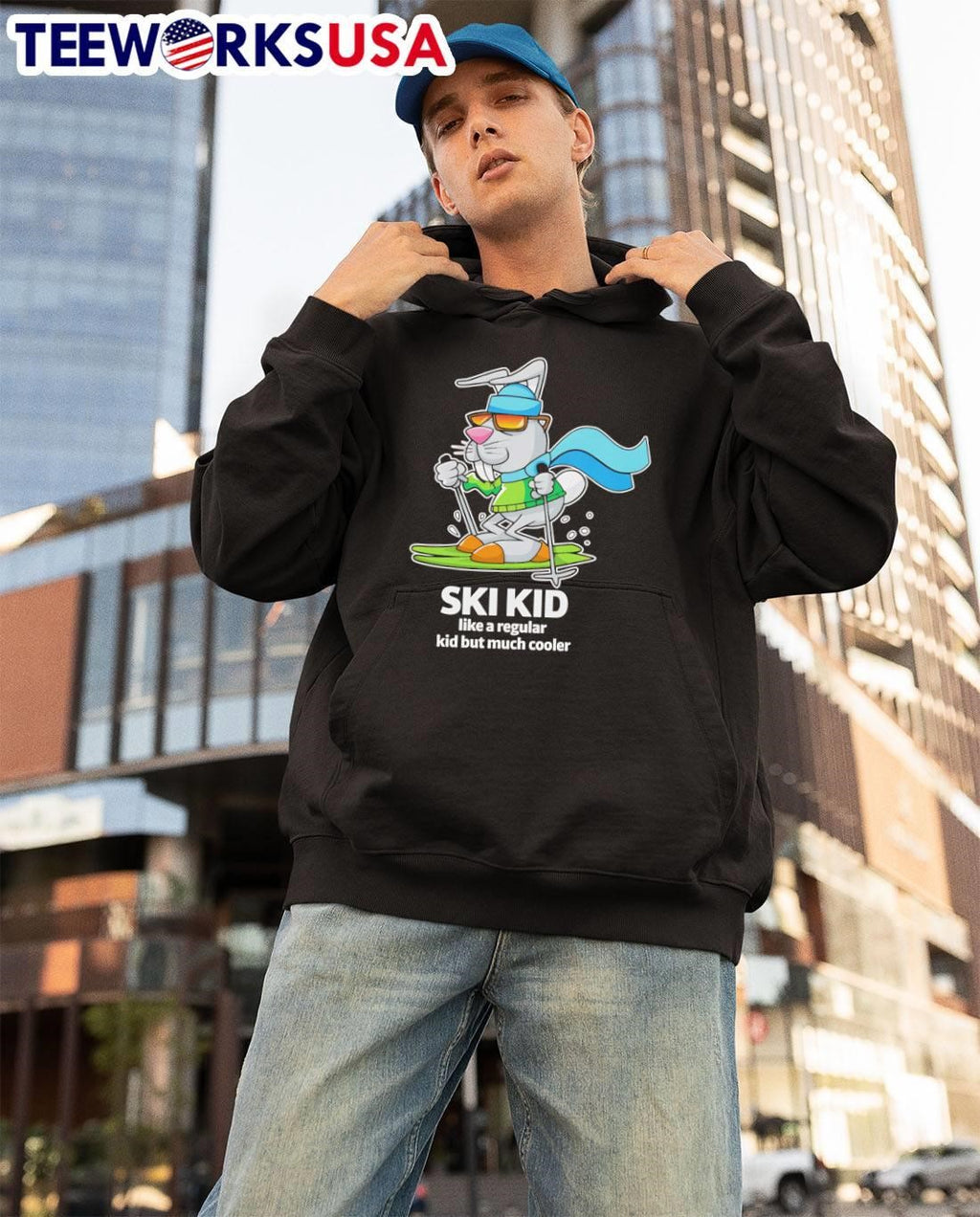 Awesome Ski Kid like a regular kid but much cooler shirt