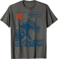 Great Wave Otaku Surfing Vintage Japanese Graphic Tee Men T-Shirt
