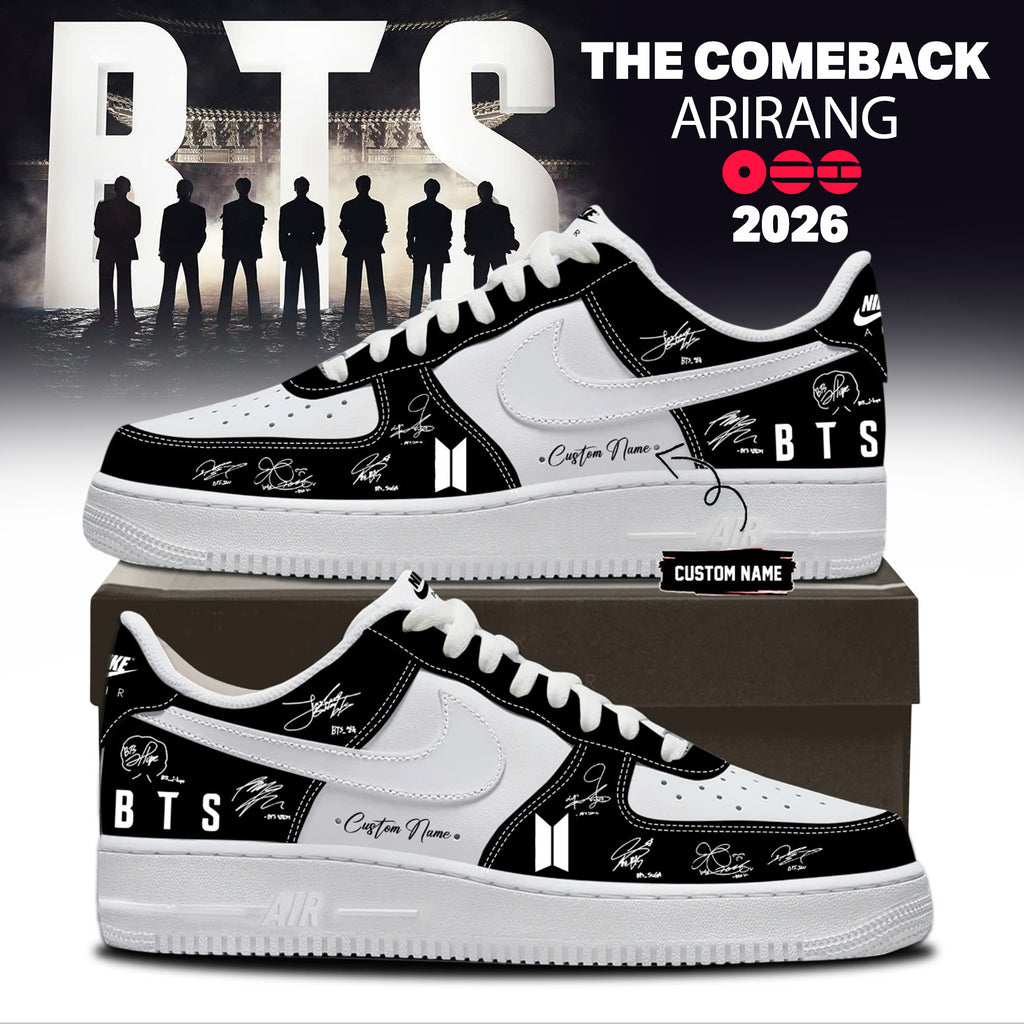 BTS The Comeback Arirang 2026 Signatures Custom Air Force 1 Shoes