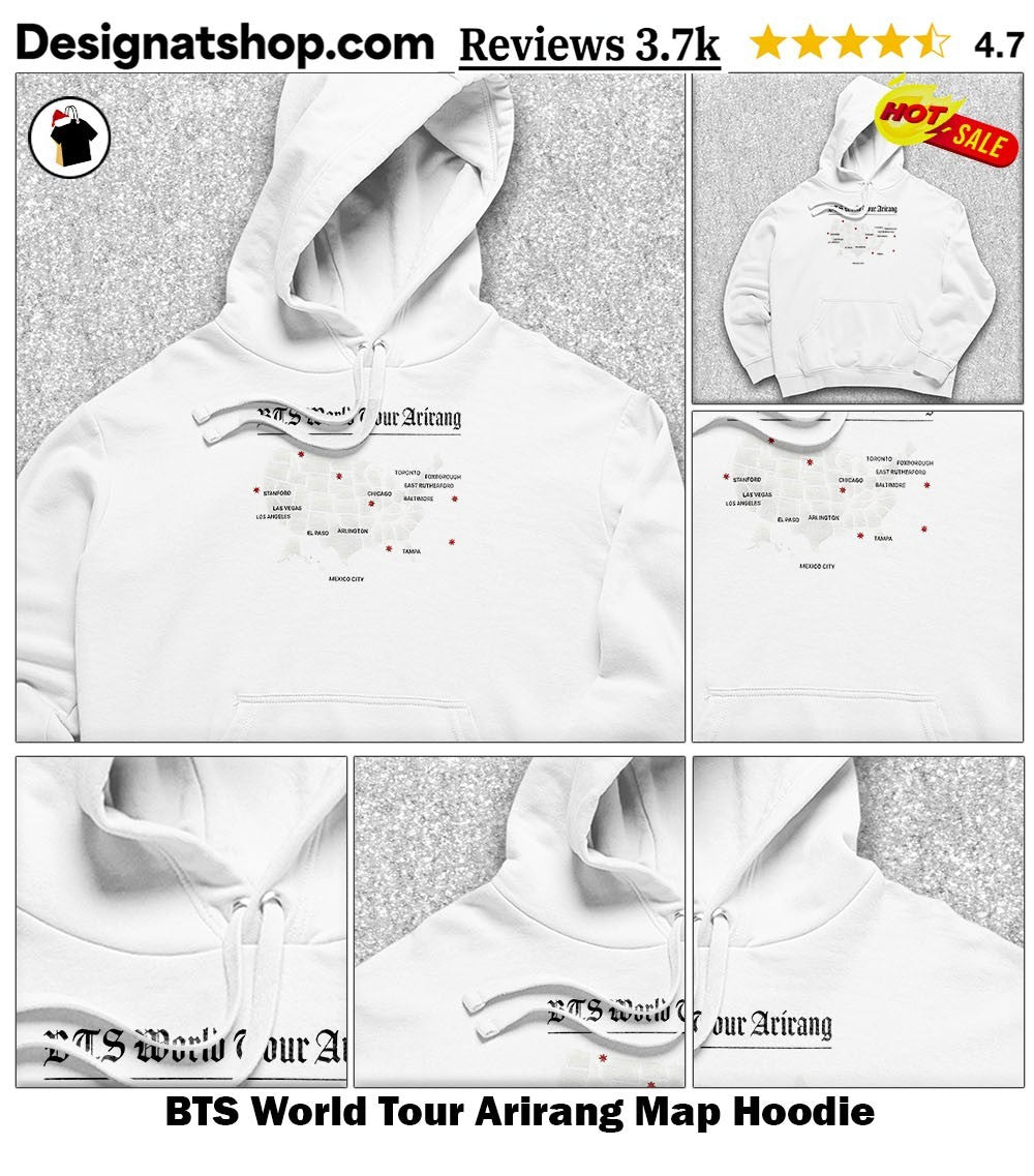 BTS World Tour Arirang Map shirt