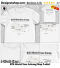 BTS World Tour Arirang Map shirt