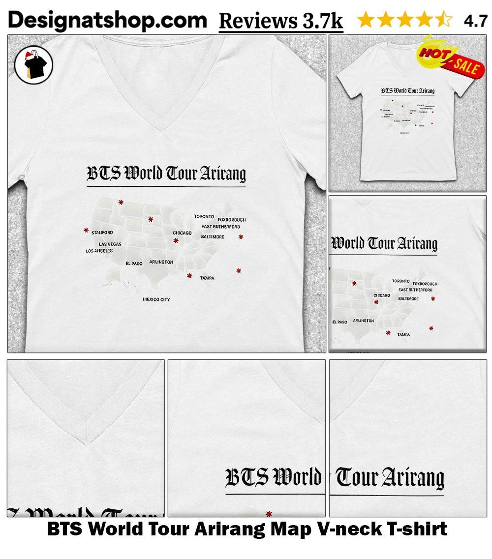 BTS World Tour Arirang Map shirt