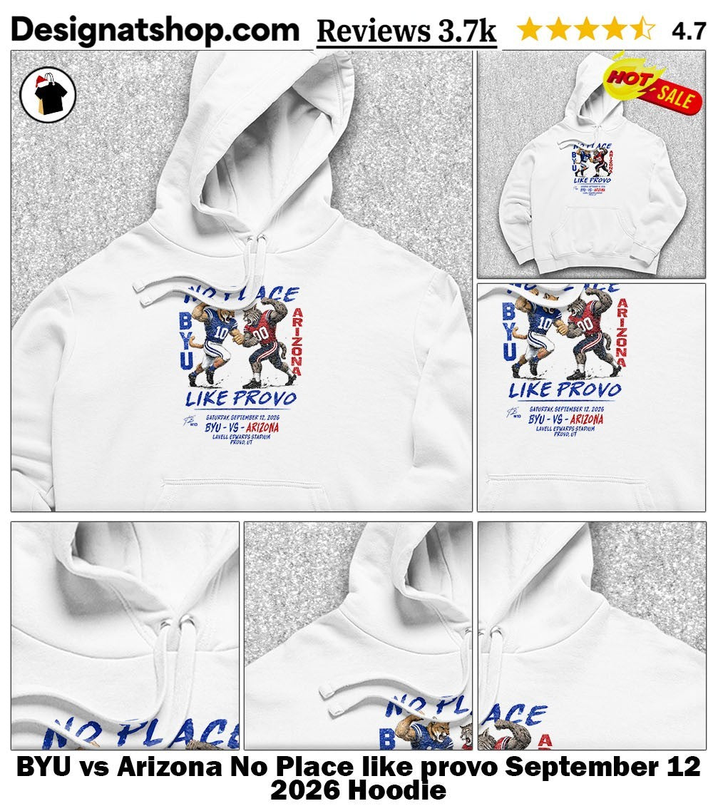 BYU vs Arizona No Place like provo September 12 2026 shirt
