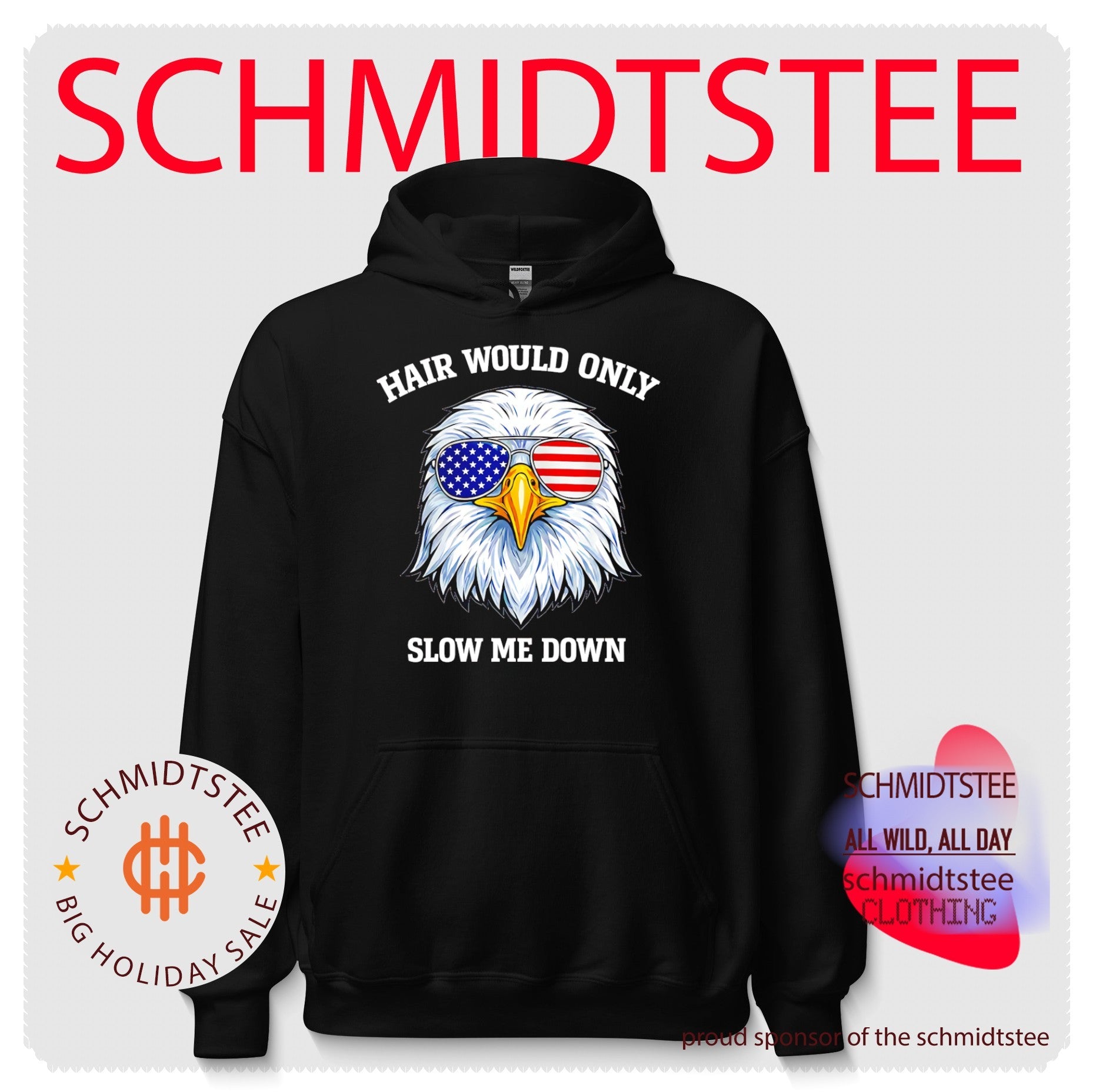 Bald Eagle Hair Would Only Slow Me Down 4th of July 2026 shirt