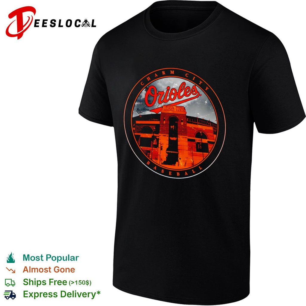 Baltimore Orioles Charm City stadium baseball Oriole Park Camden Yards Home Plate Plaza shirt