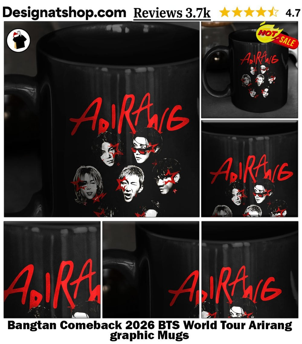 Bangtan Comeback 2026 BTS World Tour Arirang graphic shirt