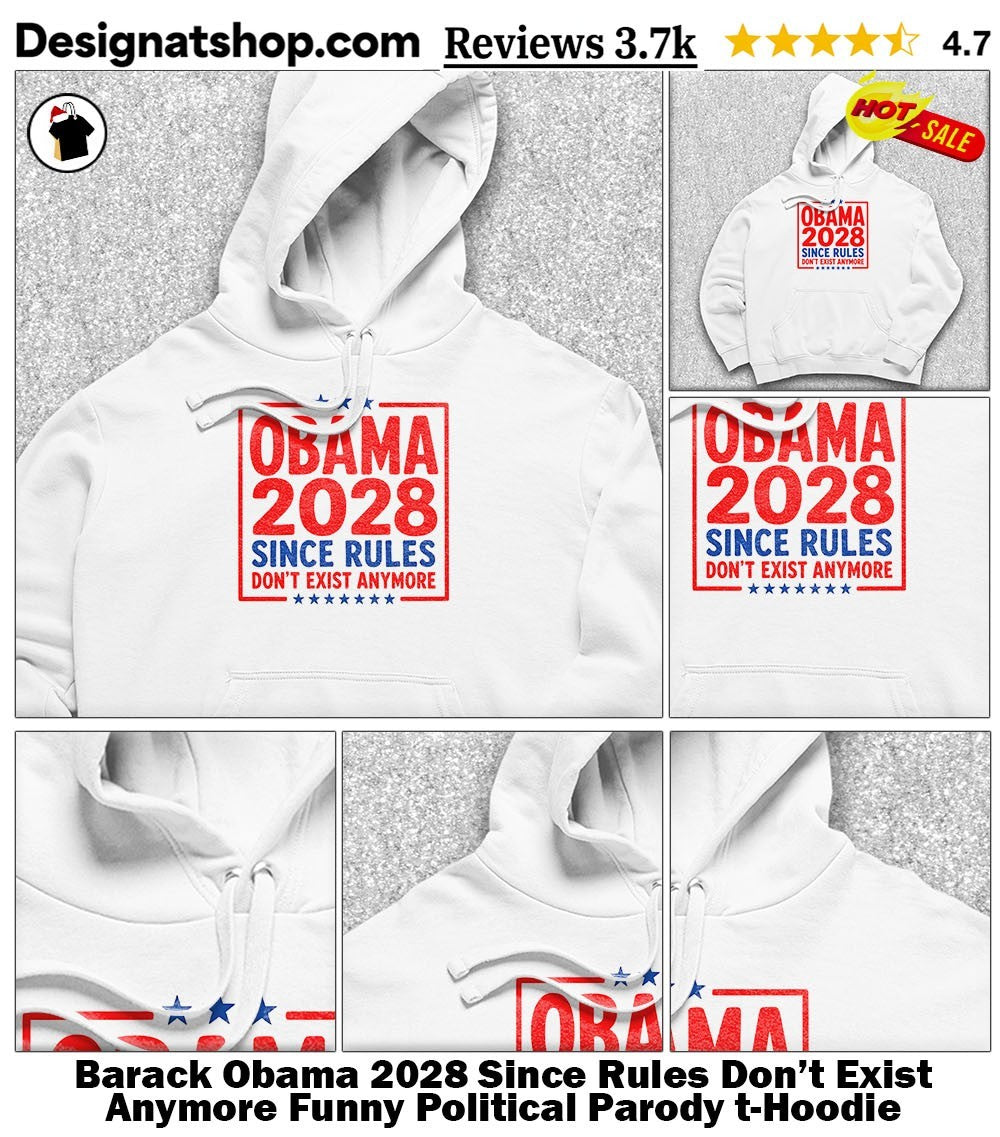 Barack Obama 2028 Since Rules Don’t Exist Anymore Funny Political Parody t-shirt
