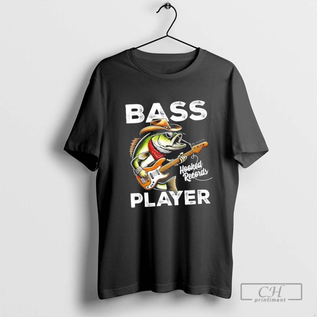 Bass Player Fishing Catch Bass Fish