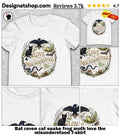 Bat raven cat snake frog moth love the misunderstood shirt
