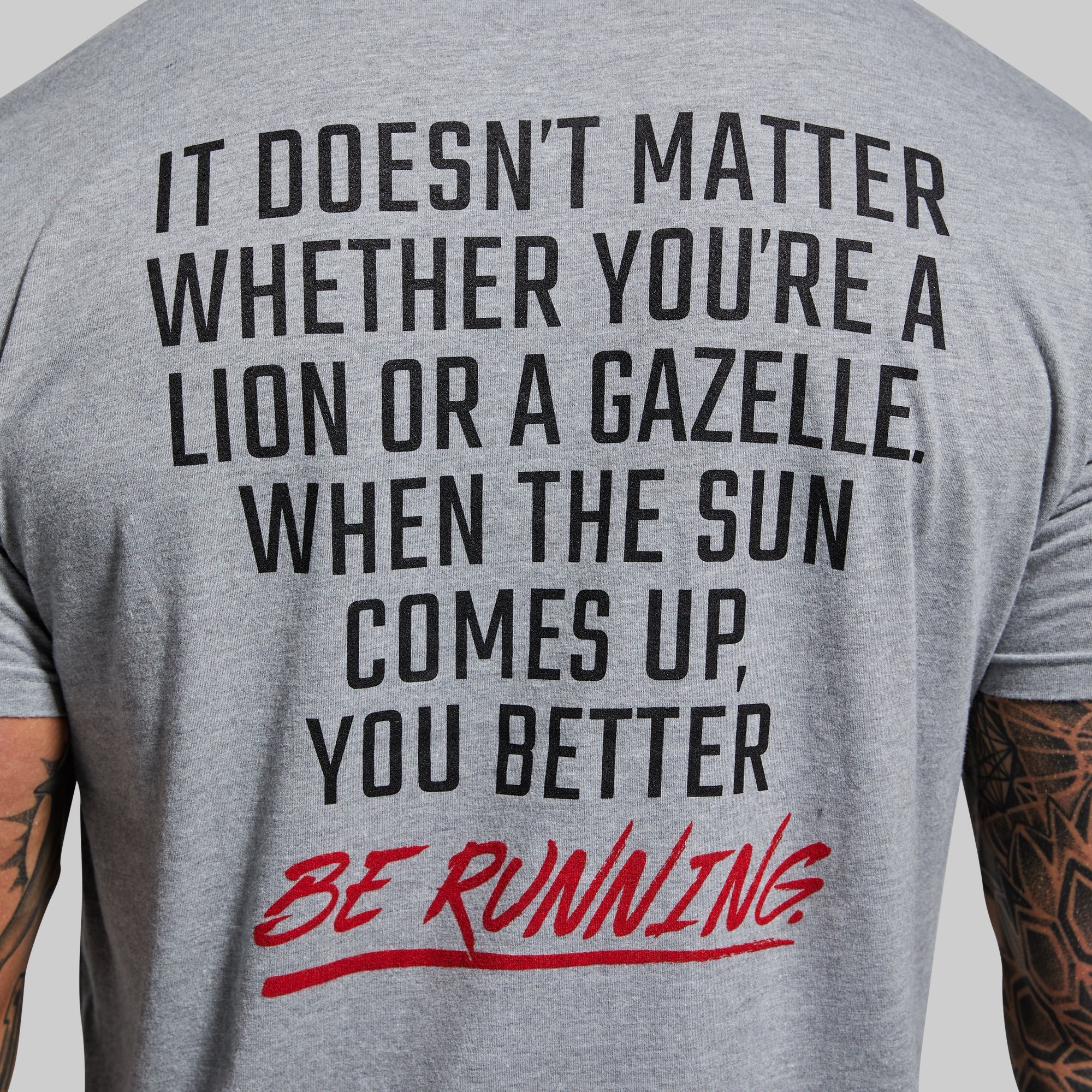 Modern Savage Tee (Heather Grey)
