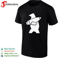 Bear holding rocket missile mascot shirt