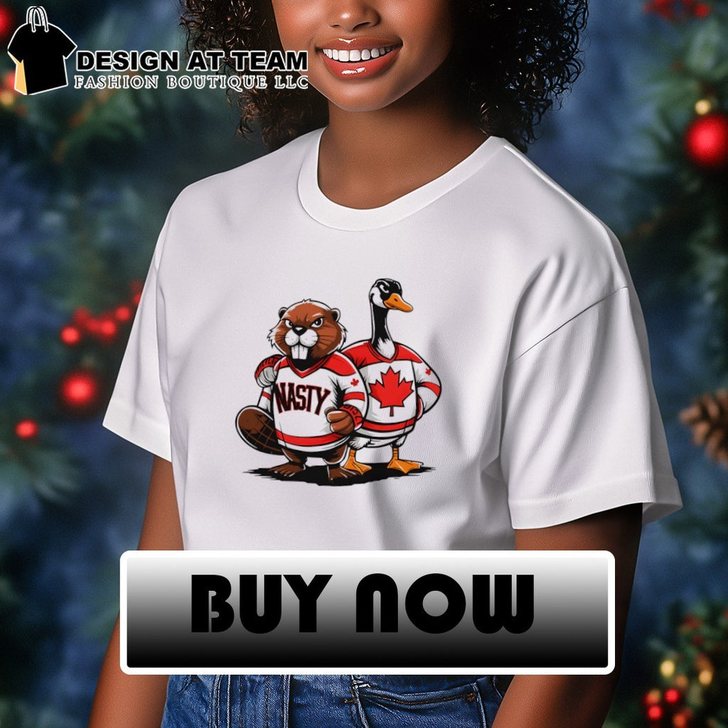 Beaver and Canada Goose Nasty Canadians shirt
