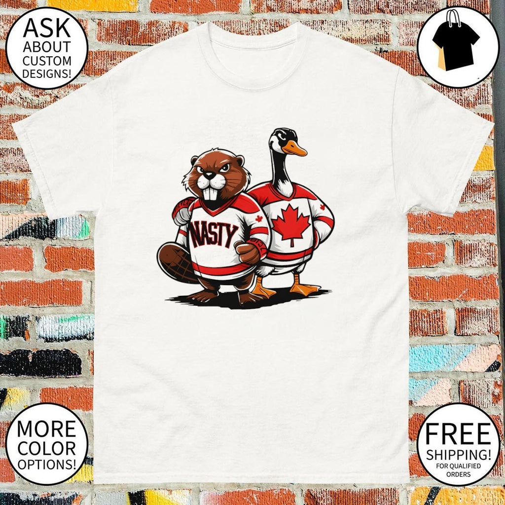 Beaver and Canada Goose Nasty Canadians shirt
