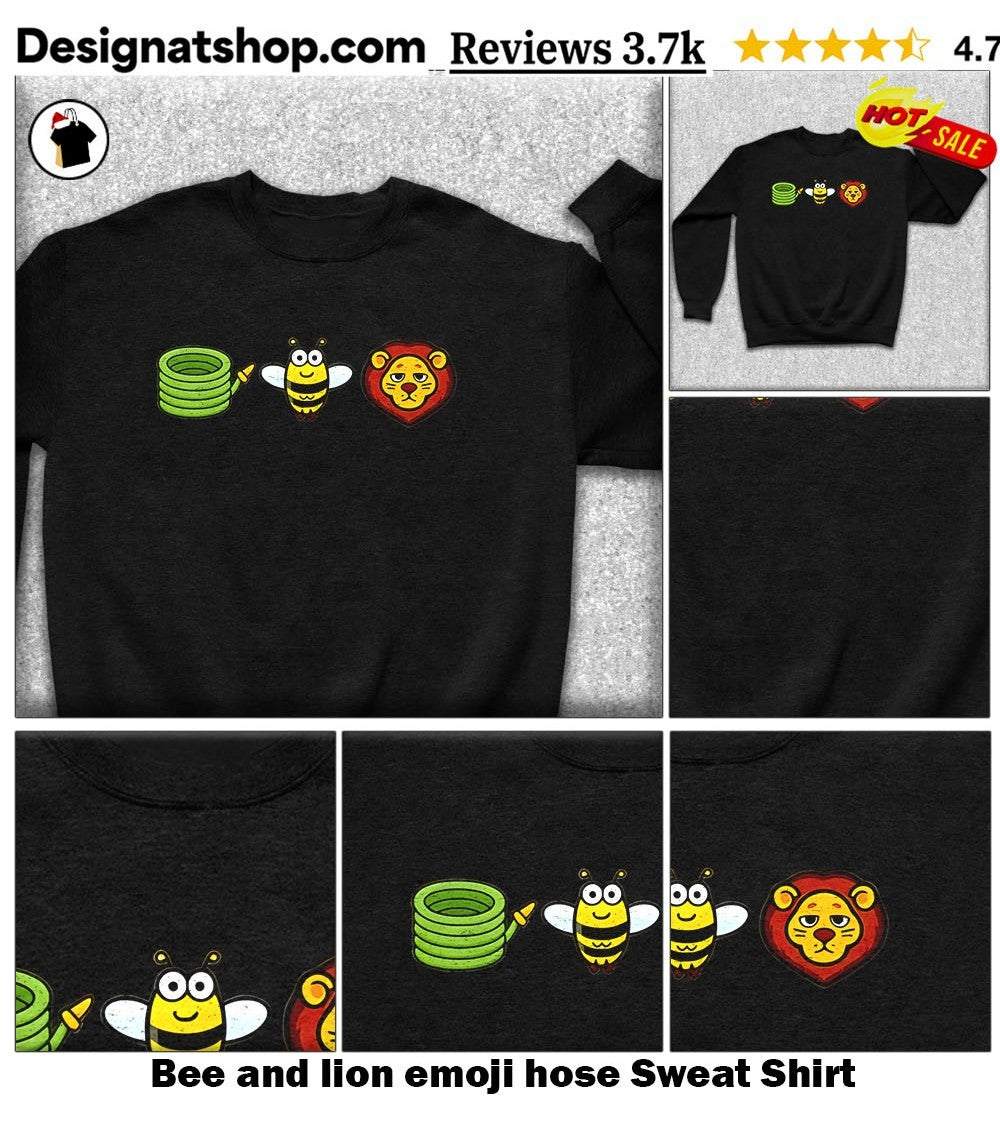 Bee and lion emoji hose shirt