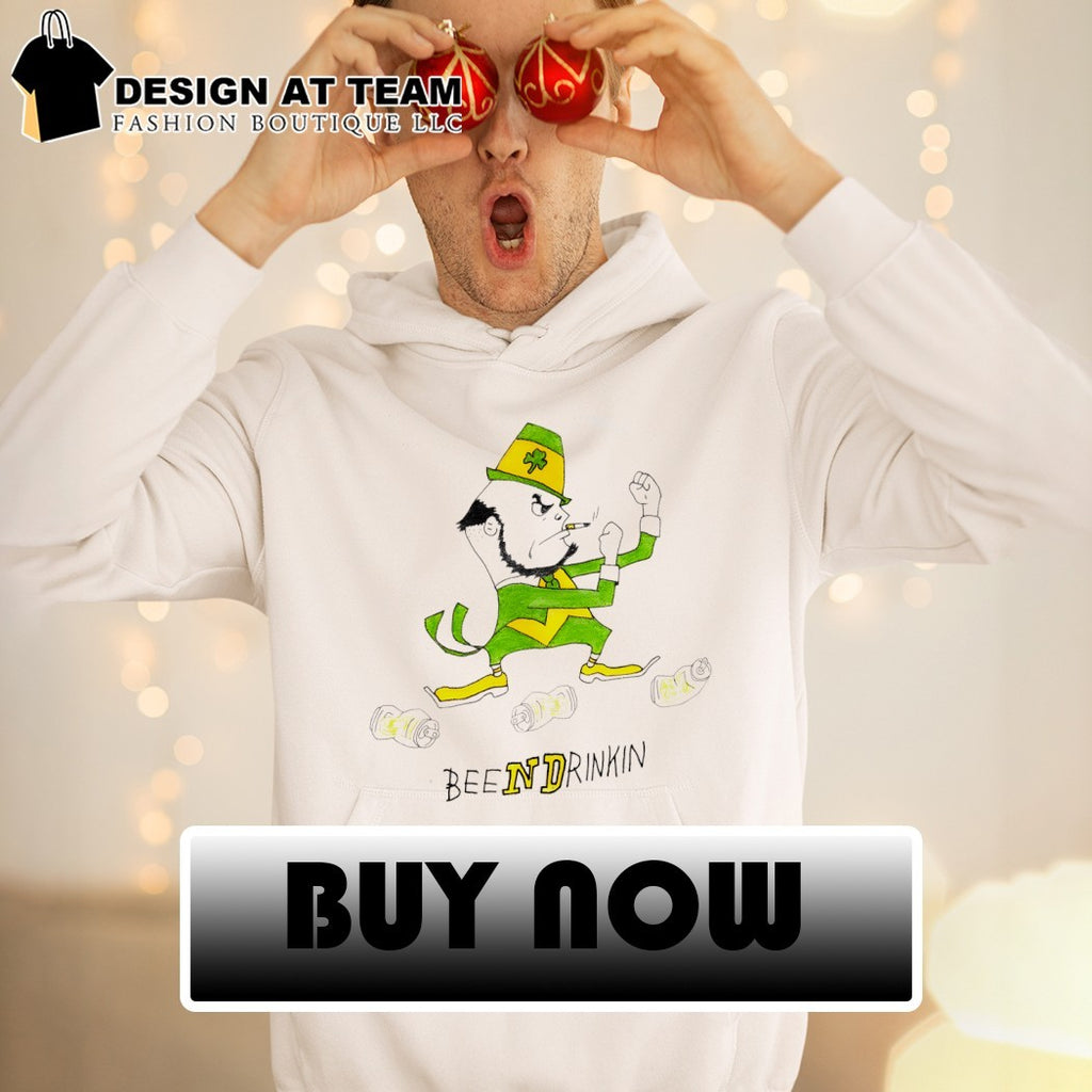 BeeNDrinkin Notre Dame Lauranchaun smoking logo shirt