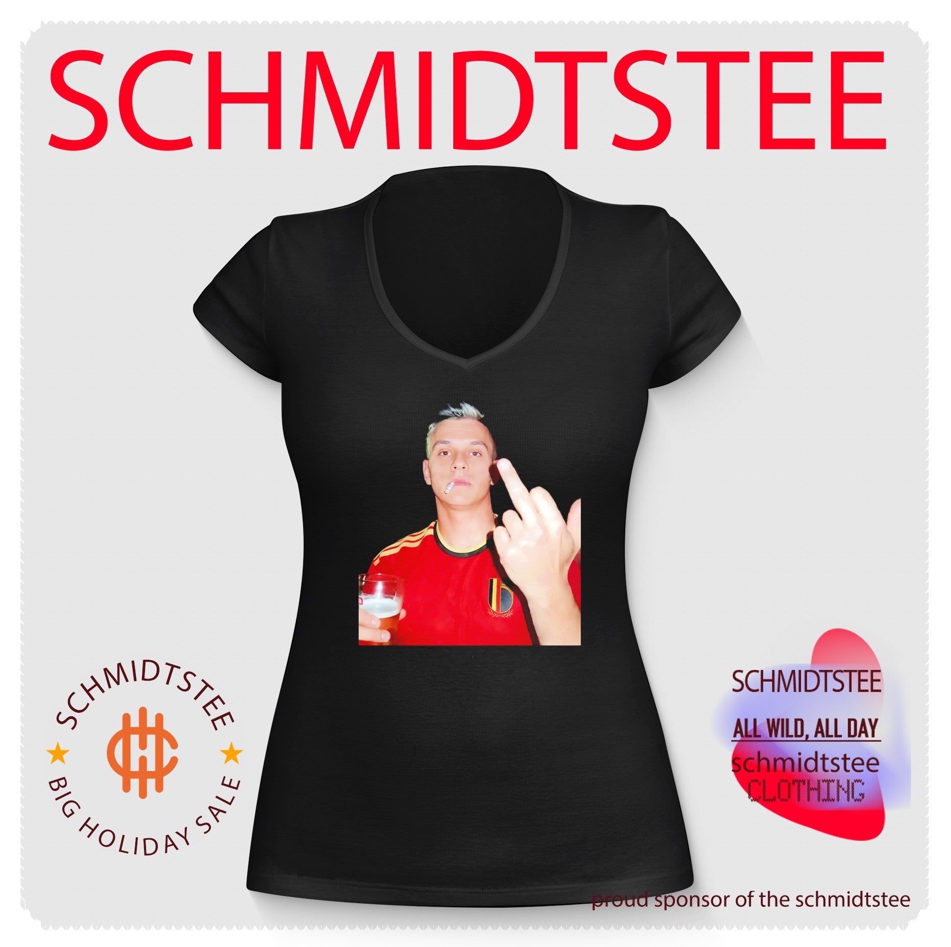 Belgium National Football Team Fan Smoking and Drinking shirt