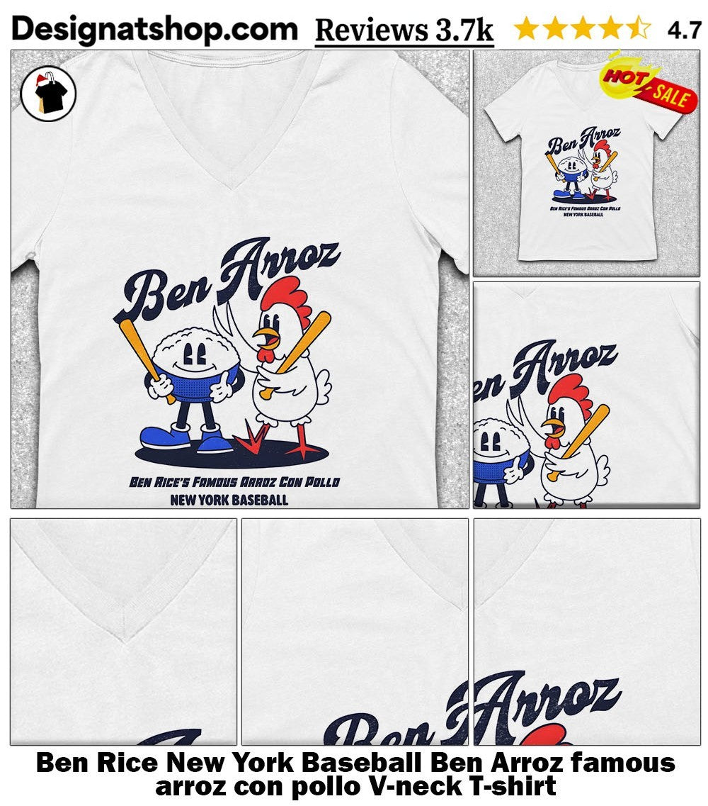 Ben Rice New York Baseball Ben Arroz famous arroz con pollo shirt